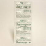Инструкции и описания, Левомицетин таб. 0,5г N10 КМП